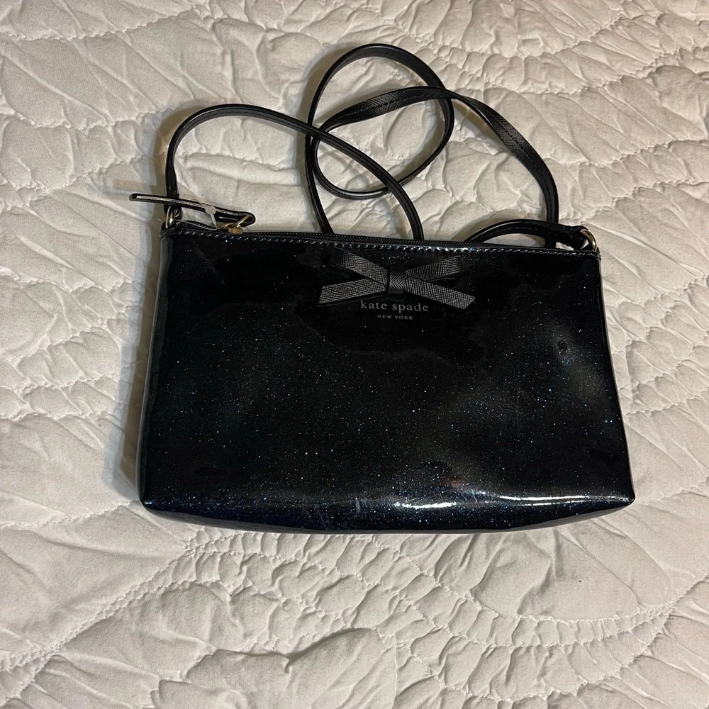 New Crossbody Bag Kate Spade New York Amy Mavis Street Glitter Bag Navy